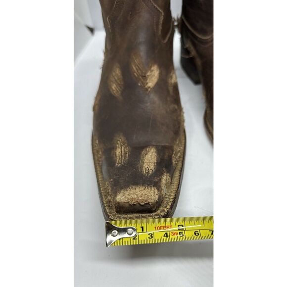 Men’s Boots and Leather Size 8  Brown And Metal Holes Tres Garcia